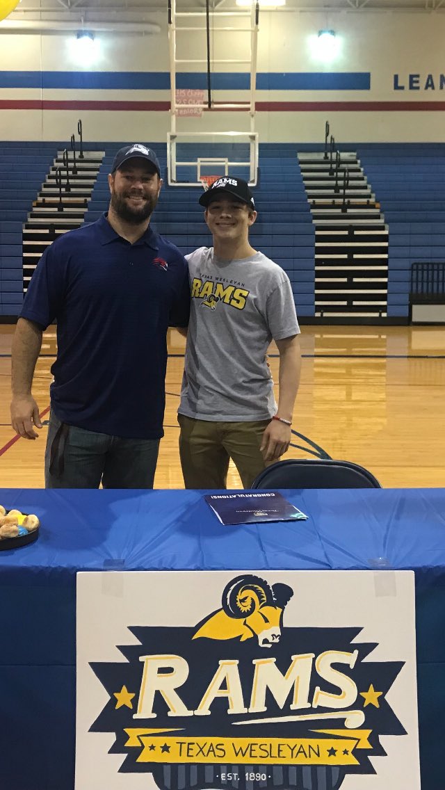 I am so proud of this young man. <a href="/thatguyjohng/">John Geiger</a> signed today to wrestle at Texas Wesleyan University. I was lucky enough to watch him work extremely hard for 4 years, but it has been a lifetime of hard work that led him to achieving this goal. Congratulations John <a href="/LLionWrestling/">Leander Wrestling</a>