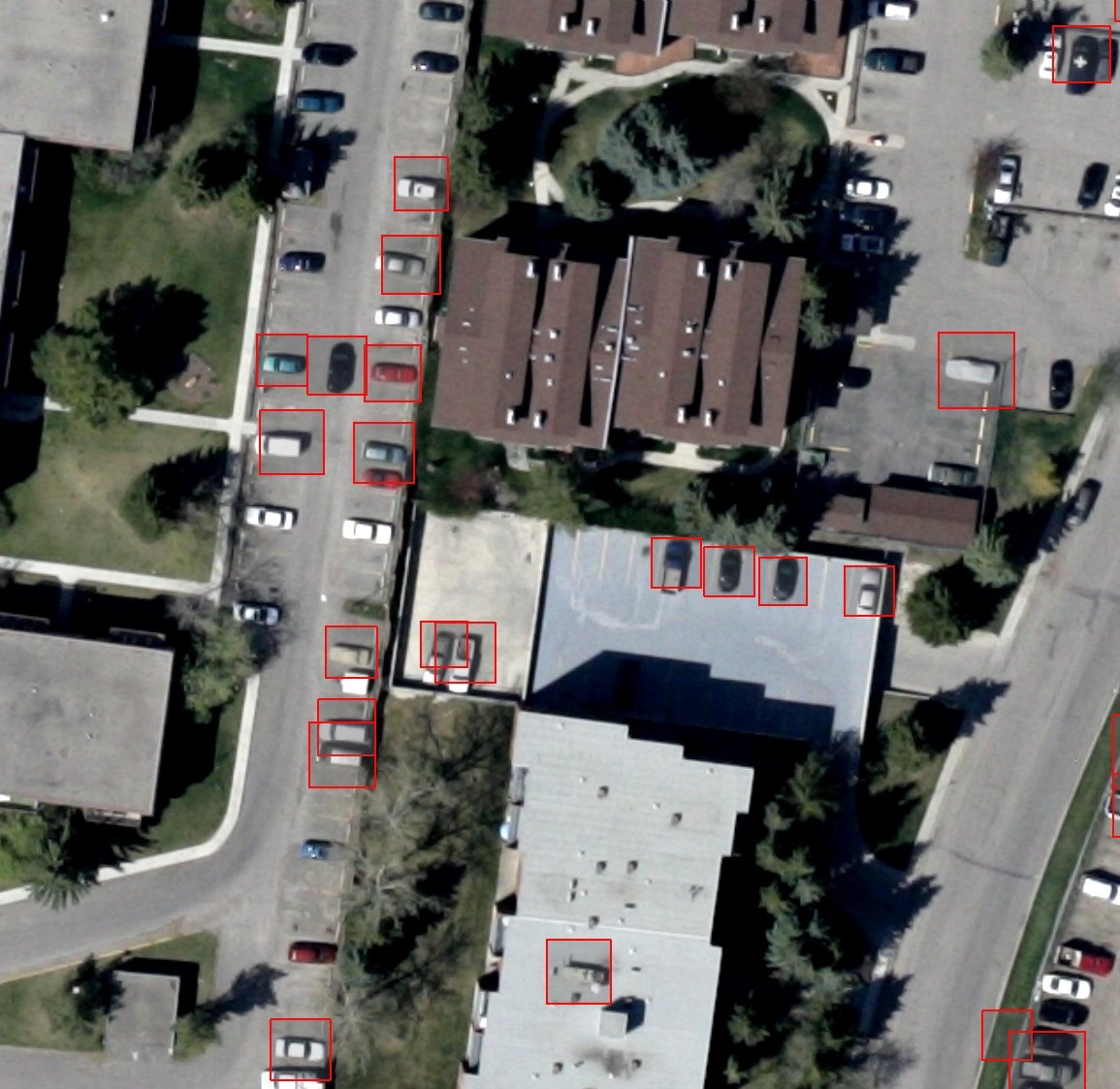 DmitriAtSafe's tweet image. At every stop of my #FMEWT, I promised to try #opencv Raster Object Detection transformers for #geospatial data (e.g. #aerialphotography). Here is the very first result of car counting. I had 1700 positive samples, but I have a lot more data for training and cheap labor (my kids)