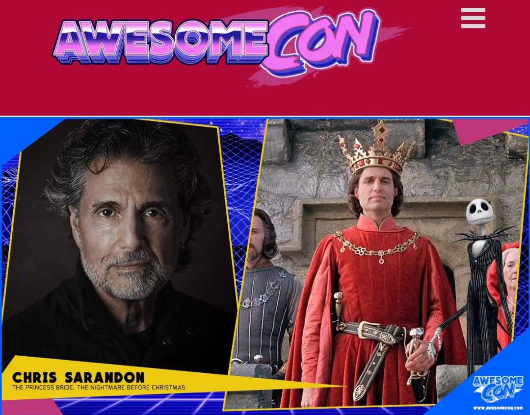 #TrekkerTalk is trekking to #AwesomeCon for an awesome weekend with the cast of The #PrincessBride including #CaryElwes and #WallaceShawn and #ChrisSarandon ⚔️
