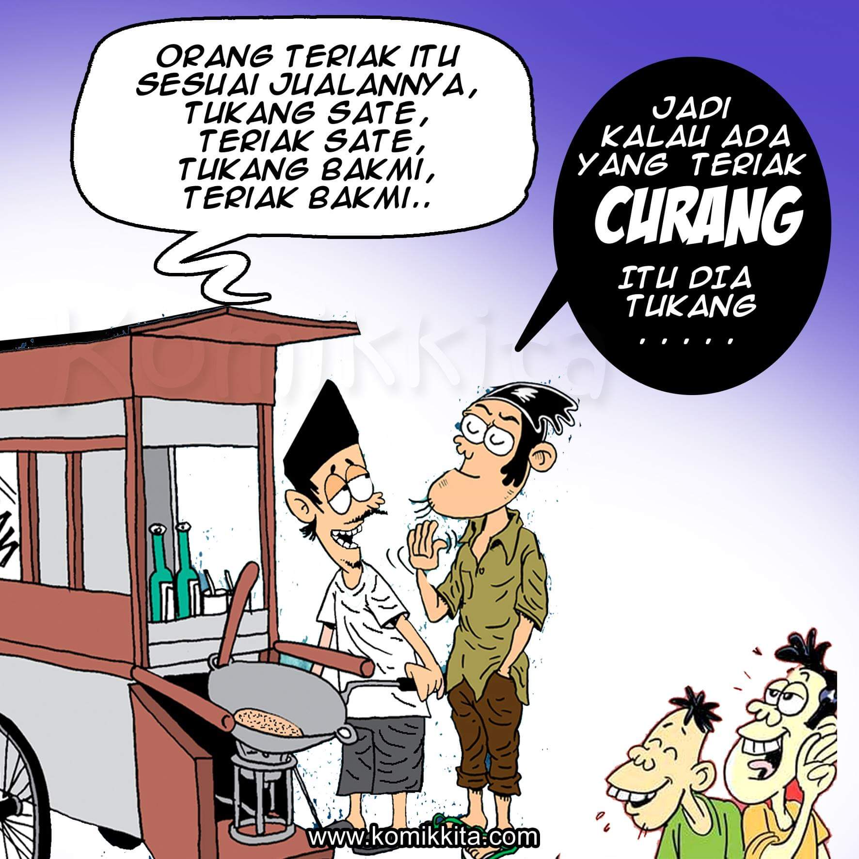 KomikKita Ar Twitter Orang Teriak Teriak Terus Itu Biasanya Sesuai Dengan Profesinyatukang Sayur