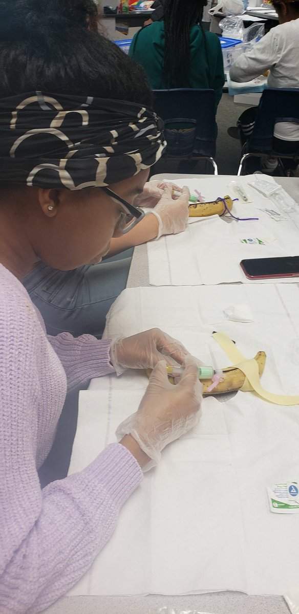 Learning a few Phlebotomy skills!