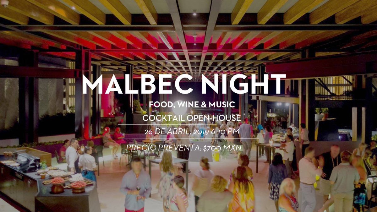 ¡Estamos listos para la #MalbecNightPlaya en el <a href="/GrandHyattPlaya/">Grand Hyatt Playa del Carmen</a>!

Acompáñanos a vivir esta experiencia única y deléitate con vinos argentinos, música en vivo e increíbles platillos gourmet de los Chefs invitados🍴🍷🎶

Boletos en: eventbrite.com.mx

📞984 875 1234