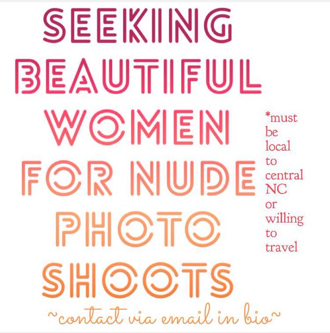 Seeking female models needed for nude photo shoots. Must be located in central NC or willing to travel<a href="/tag/fetish"class="tags"><span>#fetish</span></a><a href="/tag/modeling"class="tags"><span>#modeling</span></a><a href="/tag/disabledpeoplearehot"class="tags"><span>#disabledpeoplearehot</span></a><a href="/tag/quad"class="tags"><span>#quad</span></a>