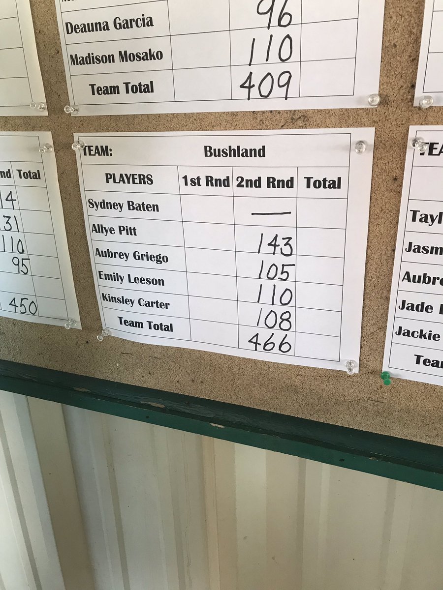 coachcogburn's tweet photo. Lady Falcons finish up the regional tournament. Day 1 was rained out. Day 2 scores posted below. Proud of these girls @BISDFalcons @BushlandHS @FalconBooster @BushlandISD https://t.co/KHBI8aRBjg