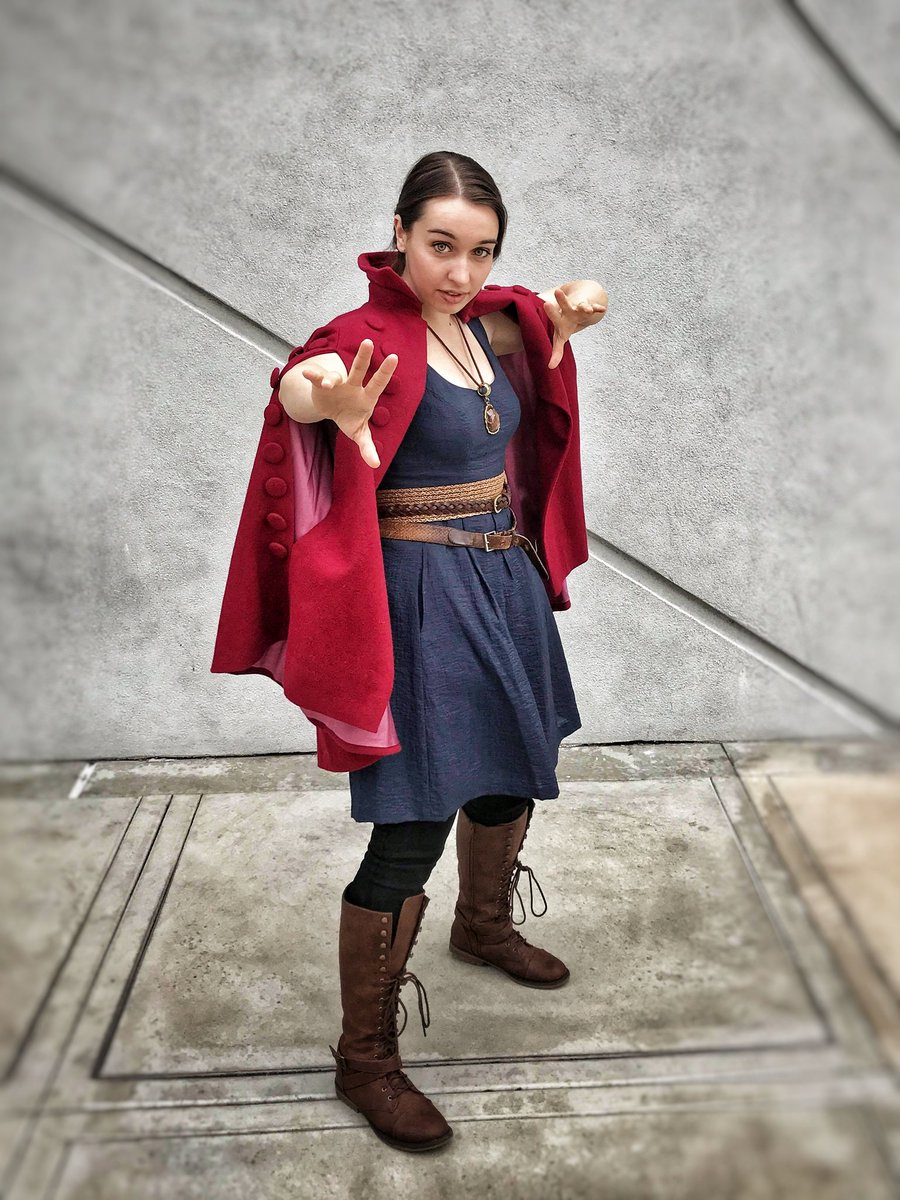 sarrasponda's tweet photo. Happy Endgame day y'all!
#tbt to a fun #marvelbound shoot with friends, pretty proud of my impromptu #DoctorStrange inspired outfit!
#Marvel #disneybound https://t.co/eih5uXgxcC