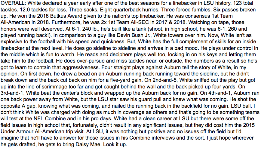 jharrisfootball's tweet photo. Tampa Bay goes Devin White...here you go https://t.co/jWGCopMeqb