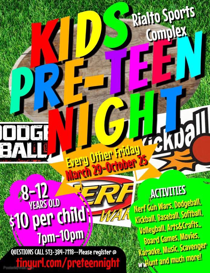 Looking for something for the kiddos to do Friday night? Bring them to pre-teen night tinyurl.com/Preteennightap…