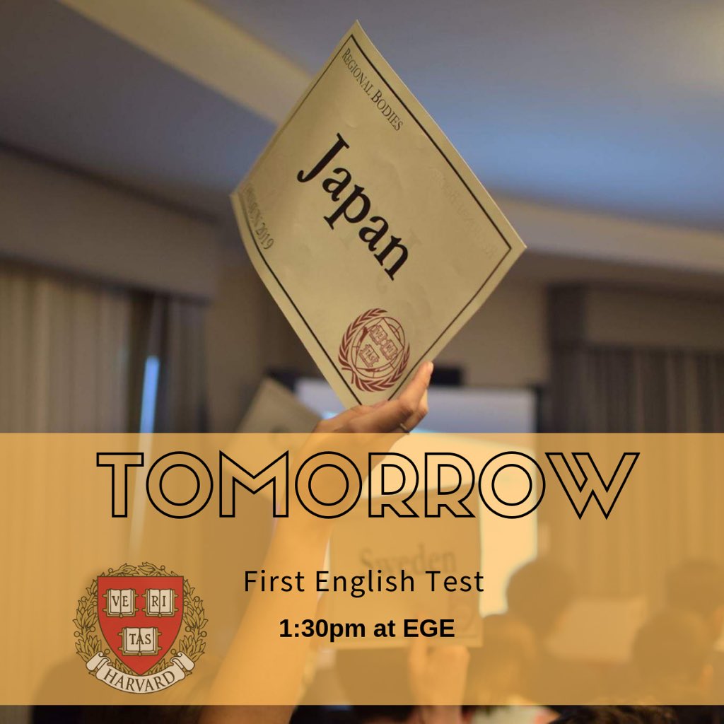 USBHNMUN's tweet image. Think of this english test as the second step to earn the opportunity of representing your country and university in the most challenging and prestigious MUN competition. 

Remember, you can take the exam only if you have already filled the form!