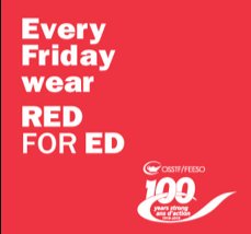 Tomorrow is #RedForEd! Wear red in support of public education! #OSSTF #NoCutsToEducation