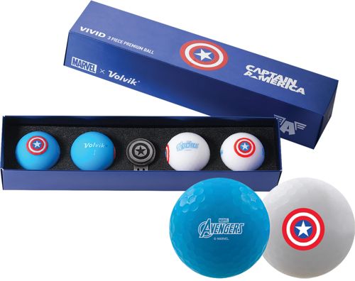 ❤️❤️ 🙌 ❤️❤️ #GIVEAWAY!!!  Are you excited to see #AvengersEndgame? Just RT + follow Teemates@golf_jet for a chance to #WIN these Volvik VIVID Matte Captain America Edition Golf Balls! (One random winner will be picked on the 29th!) #AvengersEndgame #golfgiveaway #free #golfball