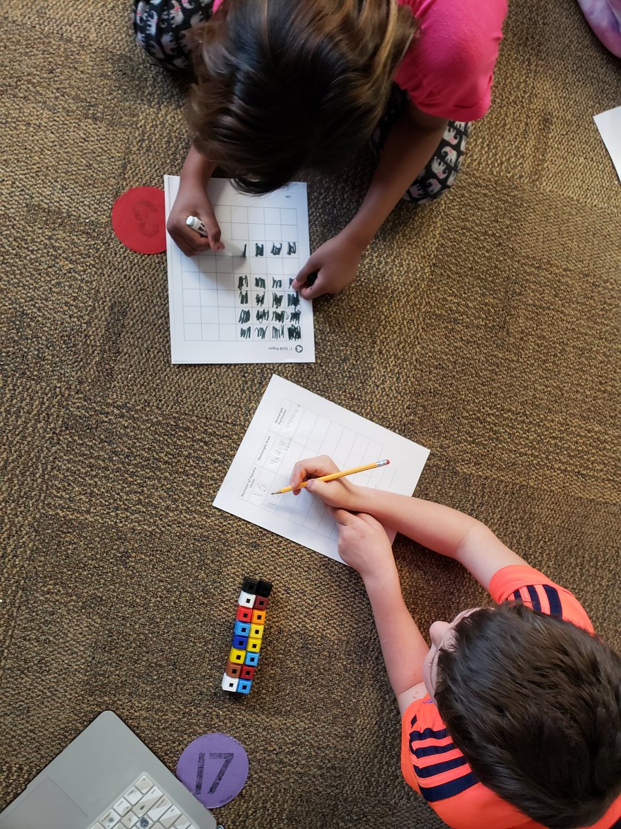 rachael_t27's tweet photo. More exploration with Mindset on Mathematics today - testing hypotheses about area and perimeter @RBoario #sdwmath https://t.co/5eML6RSjQj