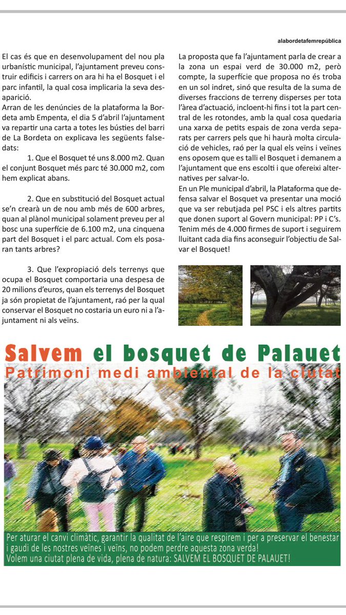 CDRsLleida's tweet photo. [CDR BORDETA]
Al barri ha nascut un butlletí informatiu! 📰
Felicitem a les veïnes que han tingut la iniciativa i us demanem donar-li suport fent-ne difusió: la informació ens farà lliures! https://t.co/CLUKocppEU