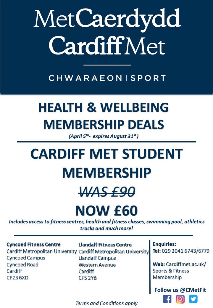 ❗️Student membership reduced❗️ Reduced price same benefits 😎

#feelgoodfriday #friyay #gym #deals #fitness #cardiffmetropolitanuniversity