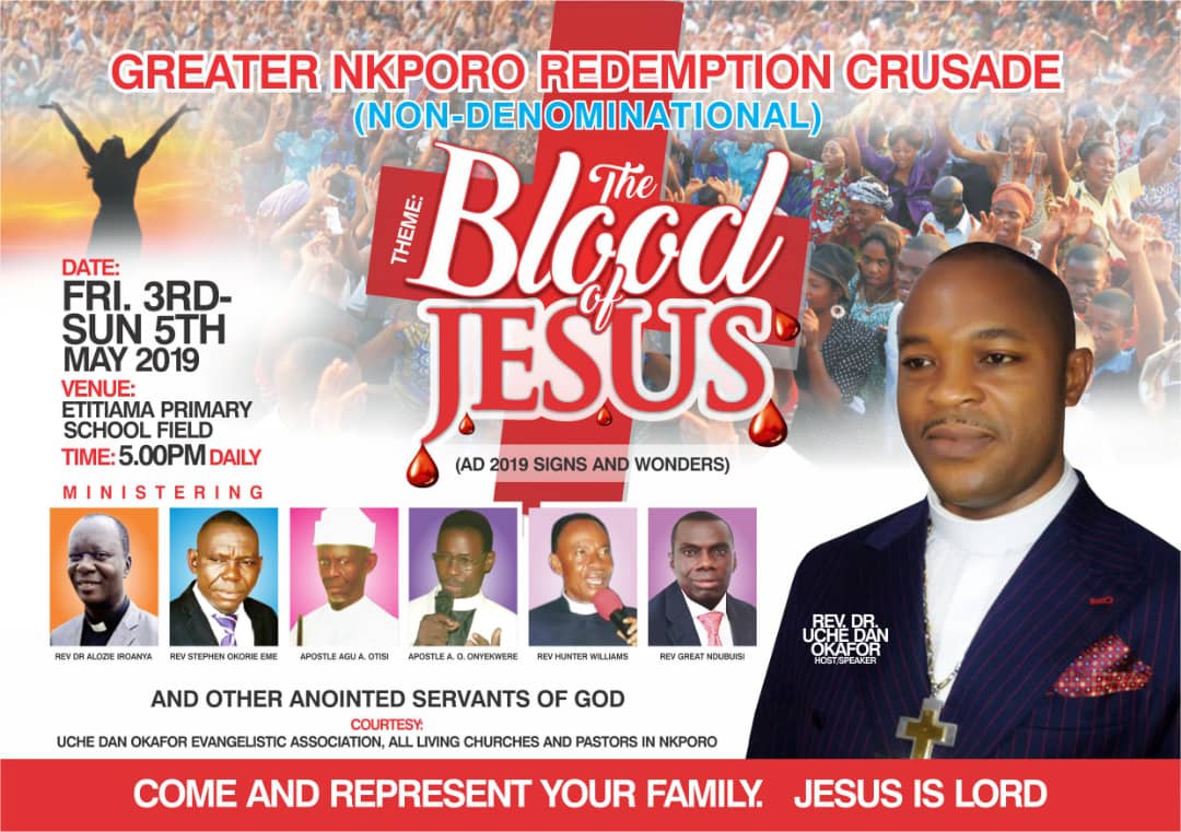 revdanokafor's tweet photo. GRACE MORNING, BELOVED FRIENDS. We have only one week remaining for the Greater Nkporo Redemption Crusade. All the Churches, Pastors and Church Leaders in Nkporo are part of this Gospel Outreach. All the Sub-Committees are working very hard. https://t.co/ETi61U6myh