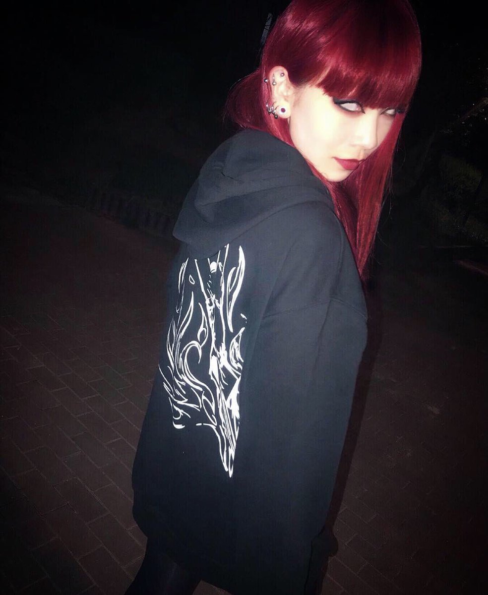 Crawler Baphomet Hoodie Size Xl Price 6500 Designed By Acivicdilemma Crawlerclothing Heavymetal Metalhead Goth Redhair Baphomet 赤髪 パーカー 黒パーカー ヘビーメタル Japanese Hoodie
