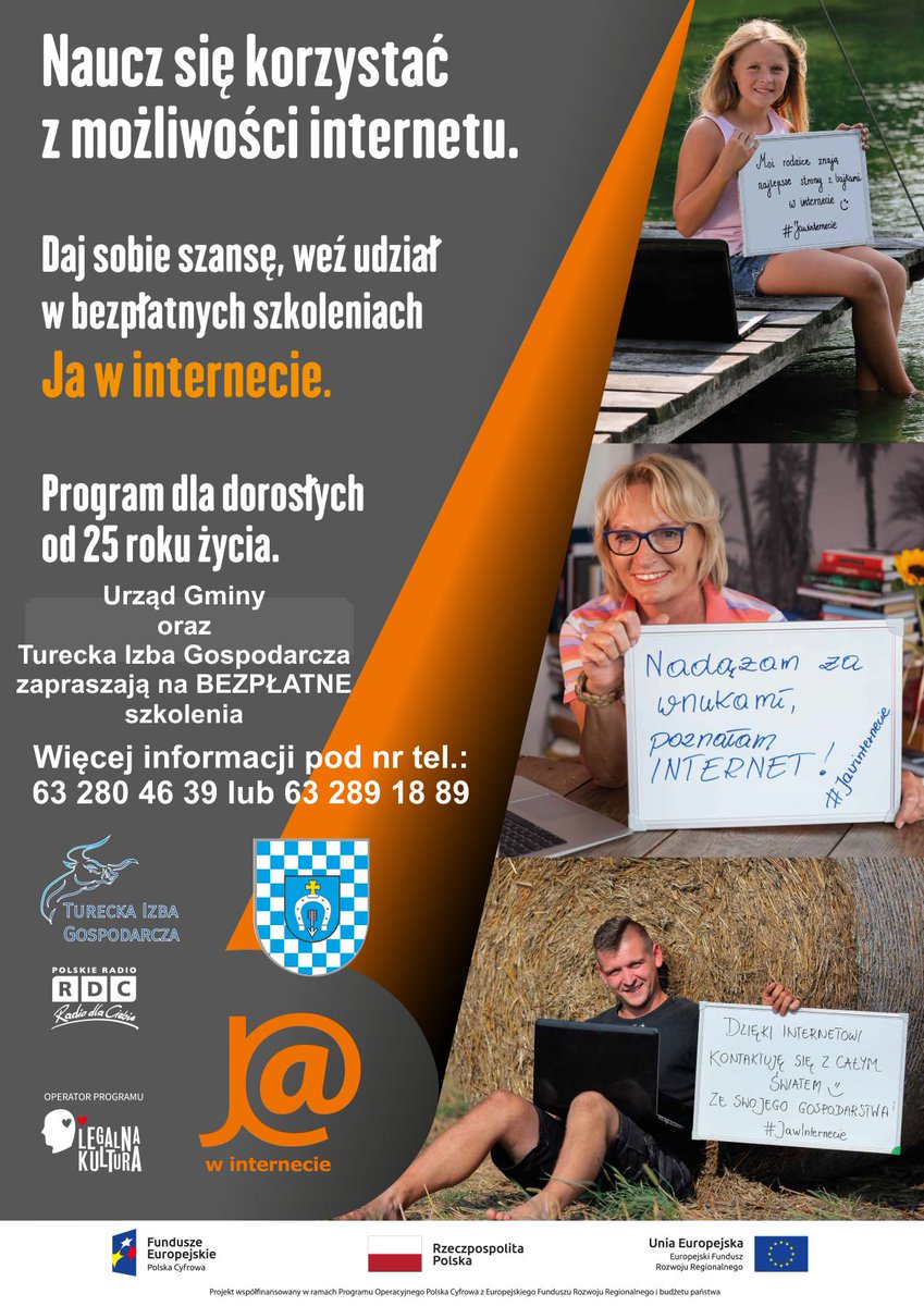 tigturek's tweet photo. REKRUTACJA TRWA.... 
zapraszamy na szkolenia w ramach projektu "J@ w Internecie" w gm.Władysławów

⭕️Rodzic w Internecie,
⭕️Moje finanse i transakcje w sieci,
⭕️Działanie w sieciach społecznościowych,
⭕️Rolnik w sieci,
⭕️Kultura w sieci

Czytaj więcej:
https://t.co/QICGxxggTs https://t.co/AiKn9XC1hw