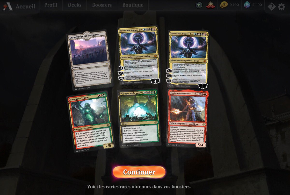 MagiccestChic1's tweet image. Beau doublon pour Alvar sur son premier scellé sur #MTGARENA !
Les #APMagic commence à minuit pour Quentin, non stop jusque dimanche !
Et vous ? Quel programme pour ce #weekendMagic ? #MTGLondon ? AP en magasin ? #MagicArena ?