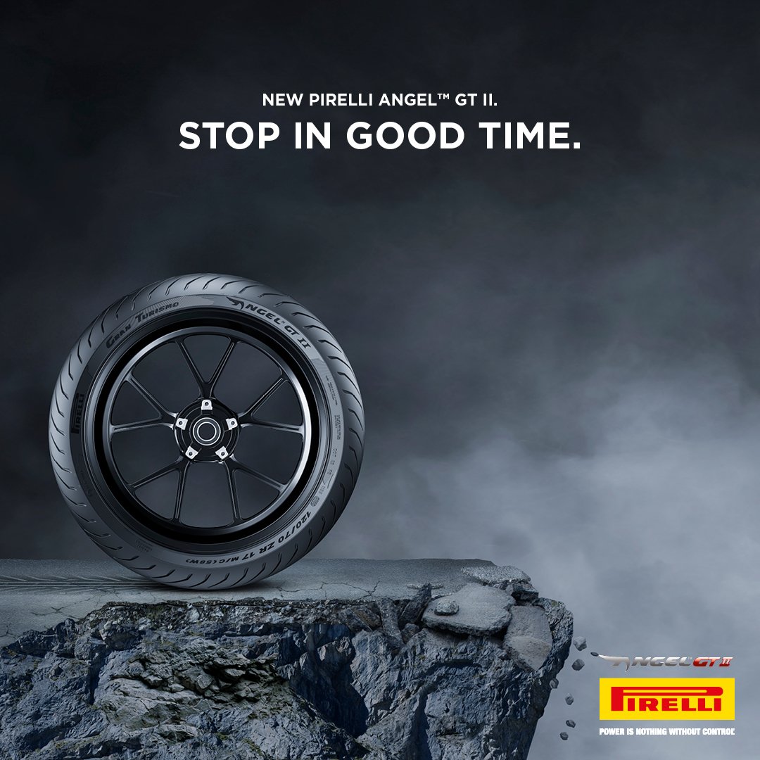 PirelliMoto's tweet photo. Stop in good time.
New Pirelli ANGEL™ GT II.
https://t.co/5N1zl8wf0Z 
#Pirelli #PirelliMoto #AngelGTII https://t.co/TOpQAuT9gO