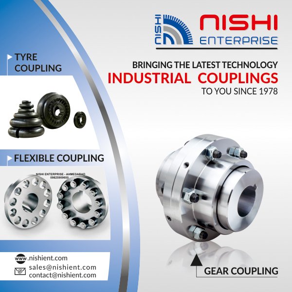 nishient's tweet photo. Nishi Enterprise specializes in manufacturing and supply of precision made #IndustrialCouplings for industrial, automobile and mechanical applications.
For more details, visit https://t.co/Zm4T8NBvar
#IndustrialCouplingsManufacturers #GearCoupling #FlexibleCoupling #TyreCoupling https://t.co/CWTVj2nyqR