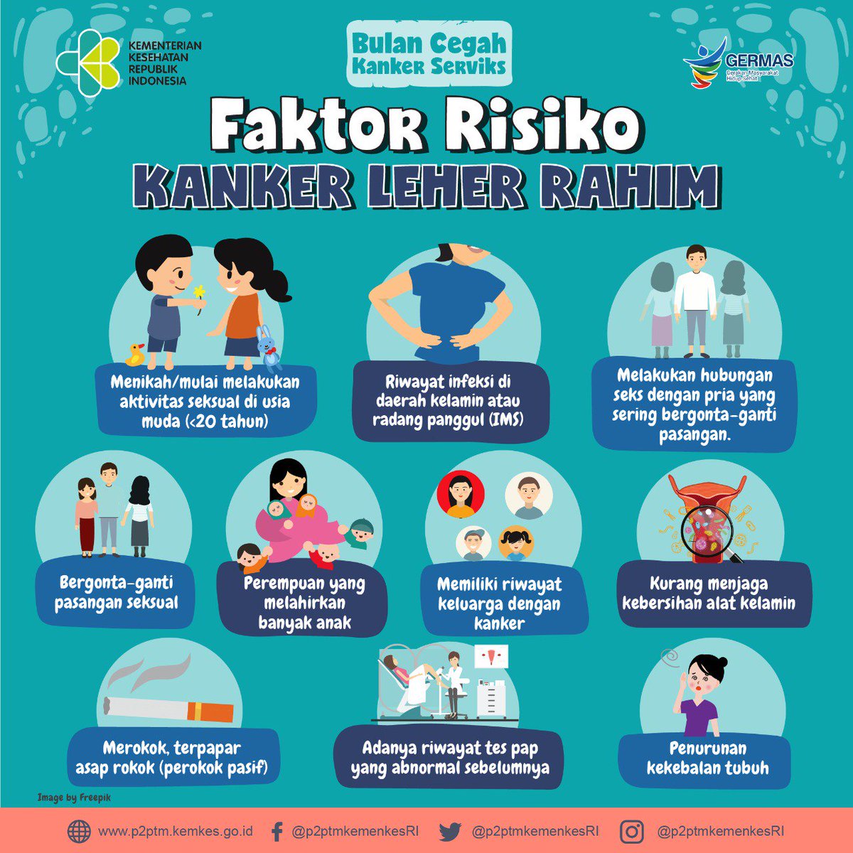 20+ Ide Poster Skrining Kanker Serviks - Juustement