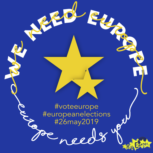 MyEur's tweet photo. Only 4 weeks until the EU elections 2019! Are you ready? Get informed at https://t.co/XnFudYOgjM
#EP2019
#Europawahl2019
#EUElections2019
#humanRights
#migration
#thistimeImVoting
#cettefoisjevote
#estavezvoto
#stavoltavoto
#diesmalwähleich
#europe
#1europafueralle https://t.co/0ZbZrs8tQi