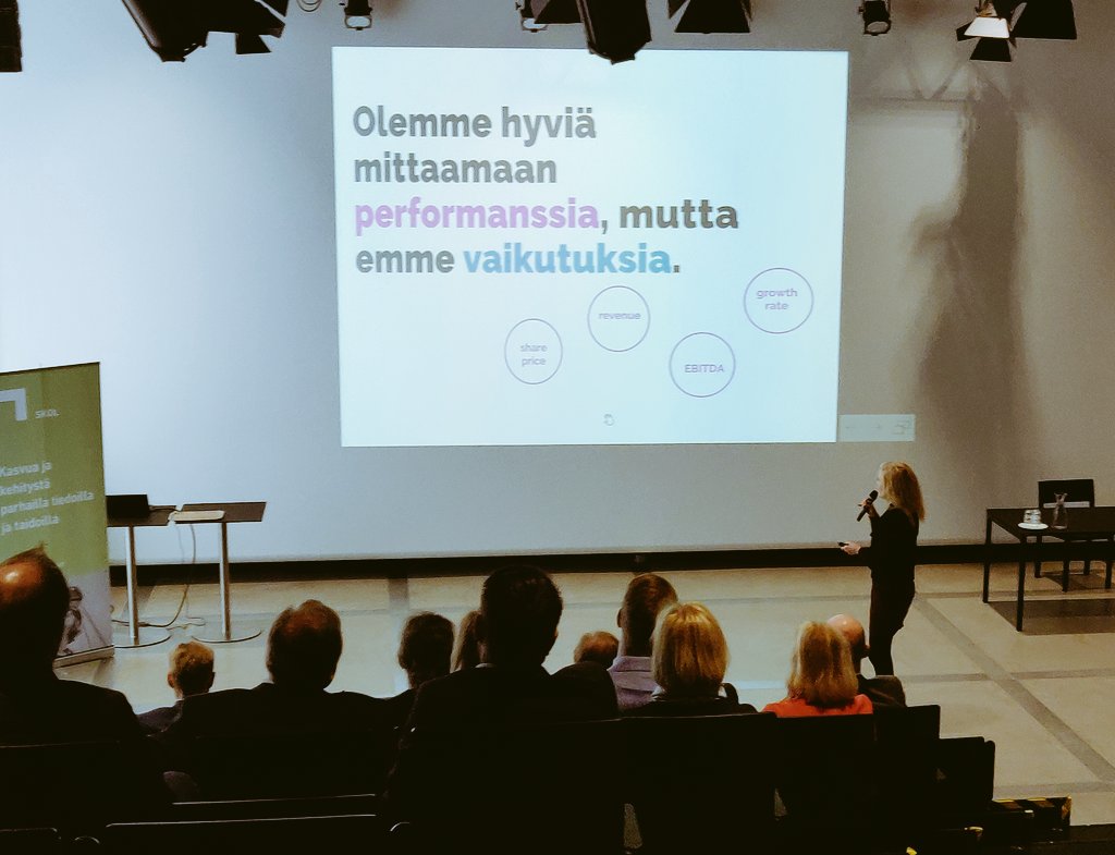 'Olemme hyviä mittaamaan performanssia, mutta emme vaikutuksia'.Mikä on yrityksemme nettoimpakti? Digitaaliseen tietojenkäsittelyyn perustuvalla laskentatavalla voidaan laskea yrityksen nettovaikutukset.#SKOLry #konsulttipaiva @oodihelsinki @UprightProject @annunieminen