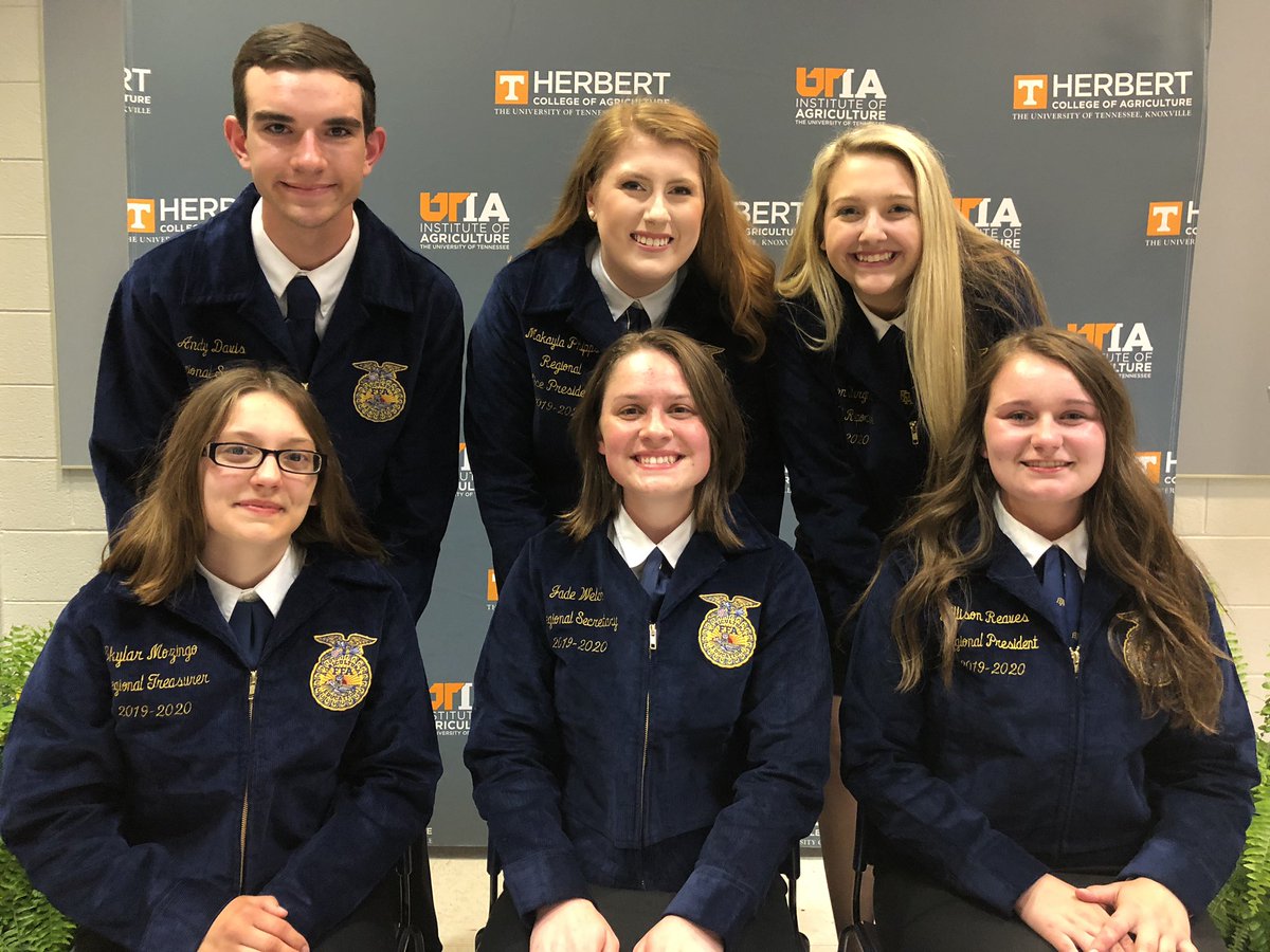 Congratulations to the newly elected 2019-2020 East TN FFA Regional Officer Team! #Eastisbeast💙💛 #tnffa #tncteinspires