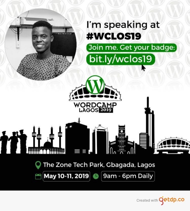 samoflagos's tweet image. I am excited to be speaking at #WordCampLagos in few days time, it&apos;s two days of learning and fun, you want to learn more about #SEO, #contentwriting and #digitalmarketing, don&apos;t miss my session.
Register with this link - bit.ly/wclos19
