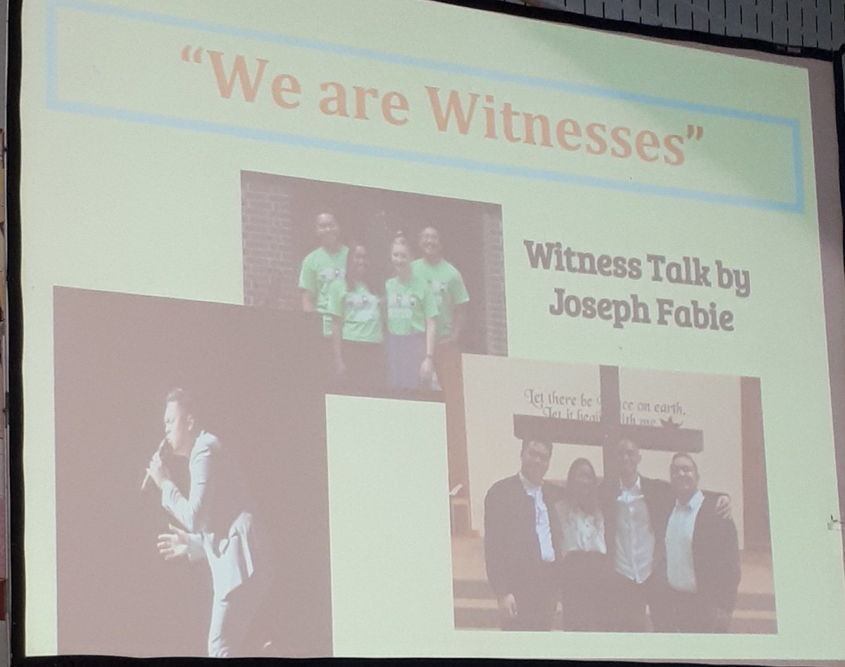 FMMtweets's tweet photo. "We are witnesses"▪ the powerful personal testimony from youth leader, Joseph R, on his journey to deeper faith ▪thanks to Joseph &amp; Gabe M for joining our Easter celebration today 🙏🏼
#FMMliturgies #wearewitnesses #searchingandfinding @archtoronto @youthstbarnabas https://t.co/0Rqb7oBVCi