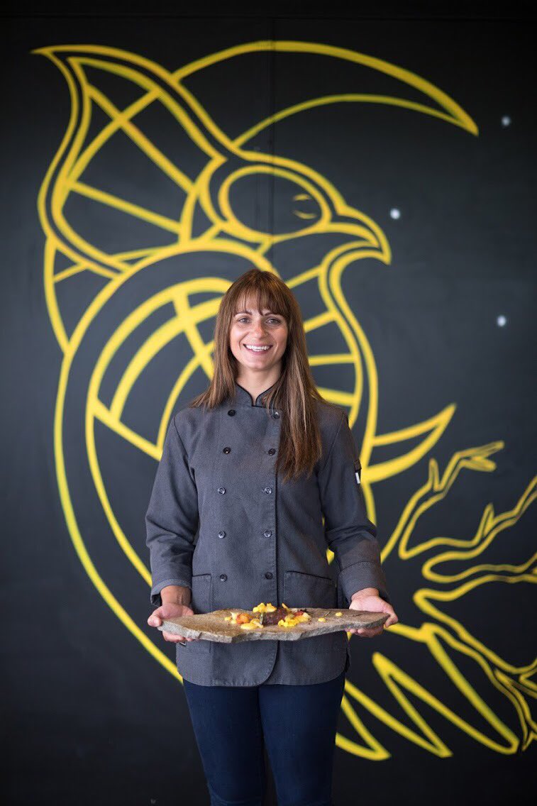 Say hello Chef Andrea Callan! As Chef de Cuisine <a href="/IndigenousWine/">Indigenous World</a> in West Kelowna, Andrea's focus is to create simple, local and indigenous food with respect for Aboriginal history #EatDrinkLocal #BuyBC #BCTastesBetter 📸 <a href="/dahul/">Darren Hull (dahul)</a>