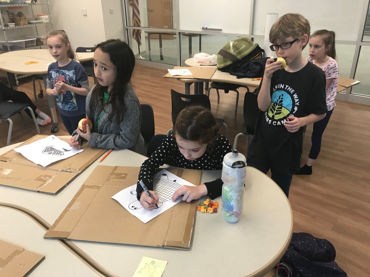 PrinOutdoorEd's tweet photo. Turtle Tracking Team ⁦@PrincipiaSchool⁩ closely studying Dory on a rainy day. Mack was too far in a nearby private neighborhood so we went inside to work on T-shirt design for our upcoming shellebration. #handsonlearning #outdoorlearning #turtletracking #boxturtle https://t.co/qTguCYqs8K