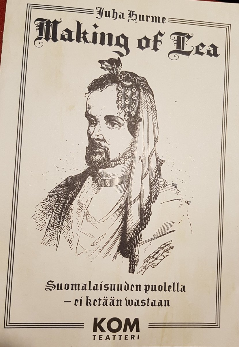 PiiaHuttunen's tweet photo. #MakingofLea @KOM_teatteri: Ryypiskelykomediallisista elementeistä en perusta,mutta #JuhaHurme'en teksti, #historia'n juonteet& intensiivinen näyttelijäntyö pitivät otteessaan koko esityksen ajan.Kunpa vain #AleksisKivi olisi saanut ansaitsemaansa arvostusta eläessään! #teatteri https://t.co/pmeJ5oe8IP