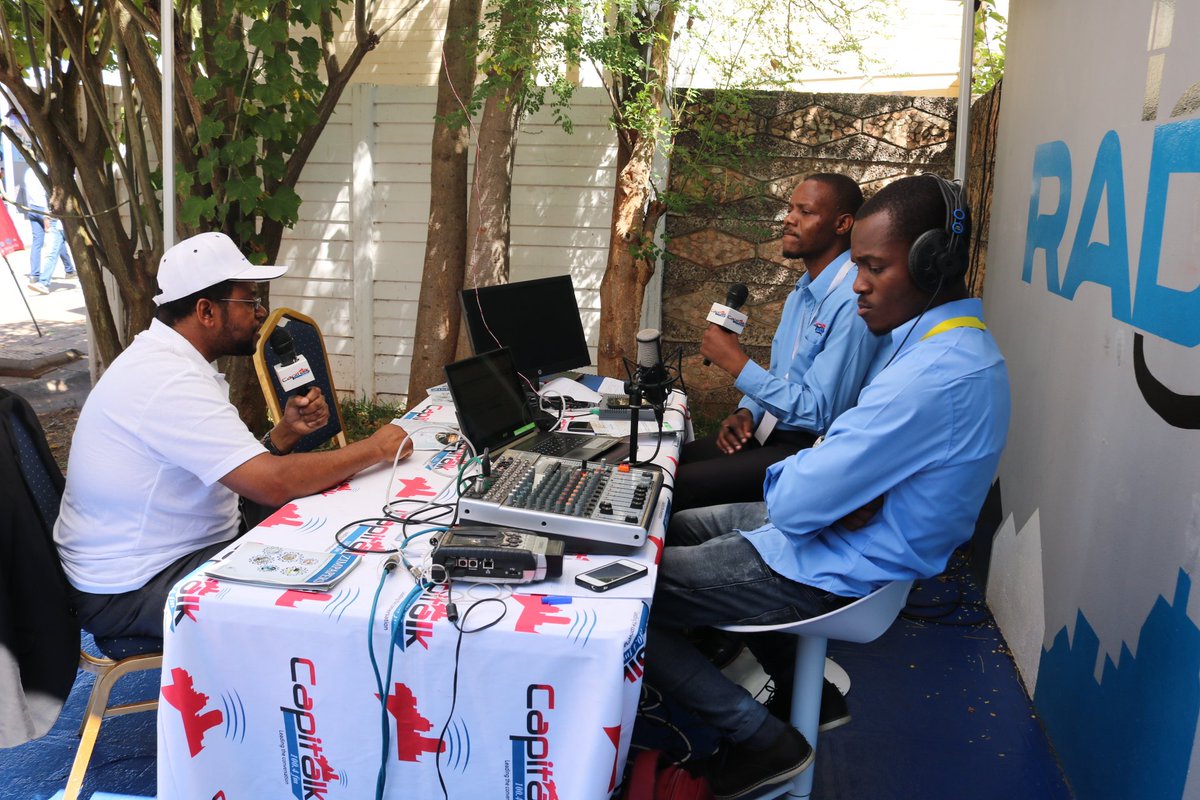 <a href="/HPAZimbabwe/">Health Professions Authority Zimbabwe</a> Secretary General and CEO, Mr Shepherd Humure during a radio interview on <a href="/capitalkfm/">Capitalk100.4fm</a> #ZITF2019