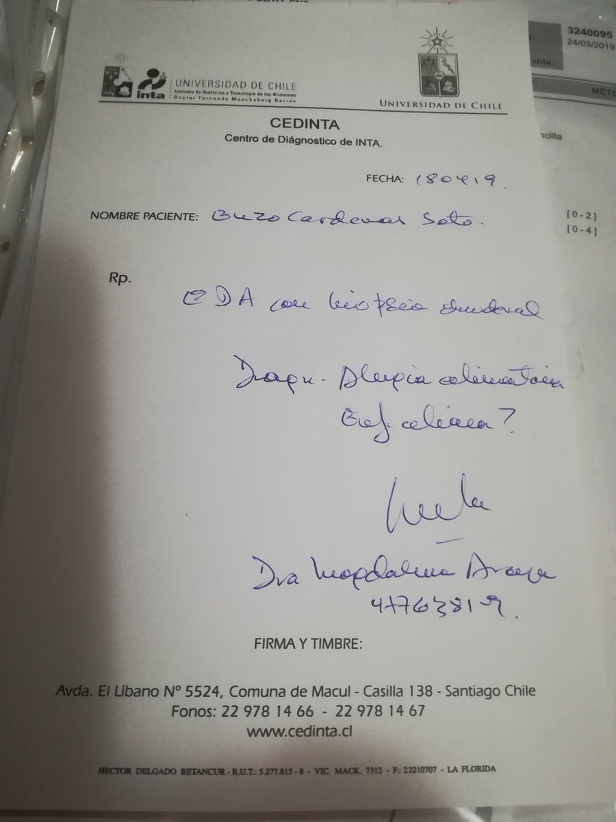 karhy_'s tweet photo. Necesito colaboración urgente para poder hacerle este examen a Enzito, sale de mi presupuesto. Ayuden a viralizarlo por favor
Cta rut 13527899-8
Carmen Soto Cárdenas
Sale caro y se demora 2 semanas los resultados aprox. https://t.co/jCIlkqbrUg