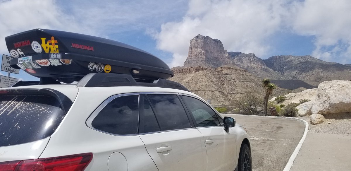 MahSubie's tweet photo. To celebrate #NationalParkWeek, we drove our #SubaruOutback to @GuadalupeMtnsNP to check out the beautiful views of #ElCapitan! #FindYourPark #SubaruAmbassadors https://t.co/7rlTxneYdI