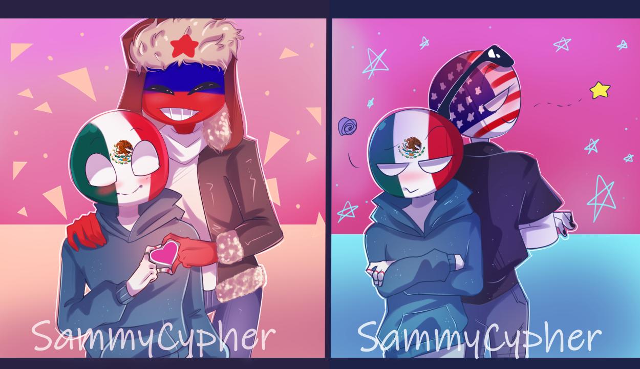 X 上的 Sammy Cypher：「Rusia x Mexico y Mexico x US #rusmex #mexUs #countryhuman  #SammyCypher t.corerePiORhC」  X