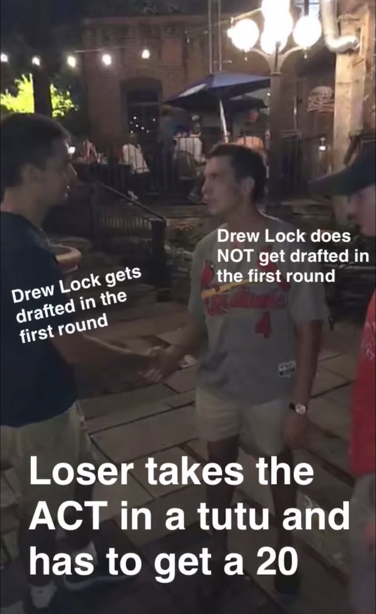 eric_retch23's tweet photo. I, Eric Roettger, by the time I take the ACT, will be the ripe age of 23 years old. I will be taking it at Rolla high school in September. All are welcome to tailgate it, but Drew Lock should’ve went in the first round https://t.co/1wayRS3go7