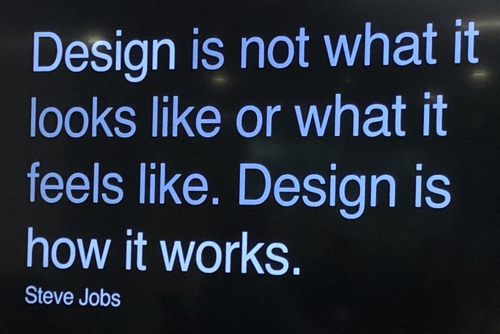 I’ve been obsessed with WHY something matters to customers - but I visited <a href="/Apple/">Apple</a> #Design Center and saw this quote about the HOW.  #ThinkDifferent #ThursdayThoughts #ThursdayMotivation