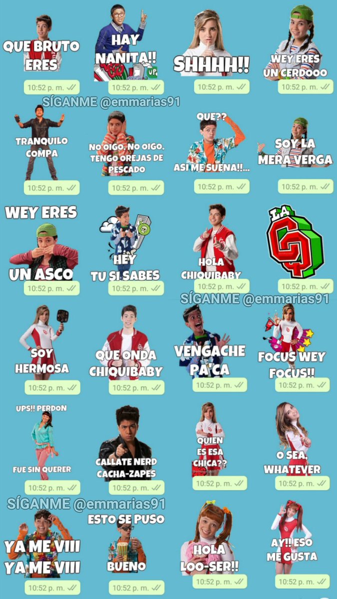 🔥¡NUEVOS STICKERS DE "LA CQ"!🔥
Para obtenerlos tienes que dar RT y FAV y listo😍🙌, con todo gusto se los estaré compartiendo.👌

#Jueves #Stickers #LaCQ