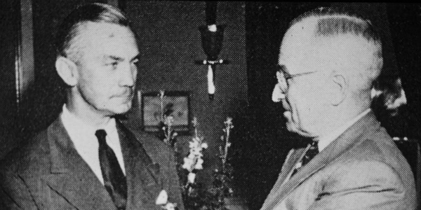 111) Loyal?"You are a loyal fellow.""You are a loyal fellow.""You are a loyal fellow."Said James Forrestal, muttering to himself--in some kind of distant trance--After a deeply disturbing private conversation w/ Symington.The two were ENEMIES.One loyal. The other?