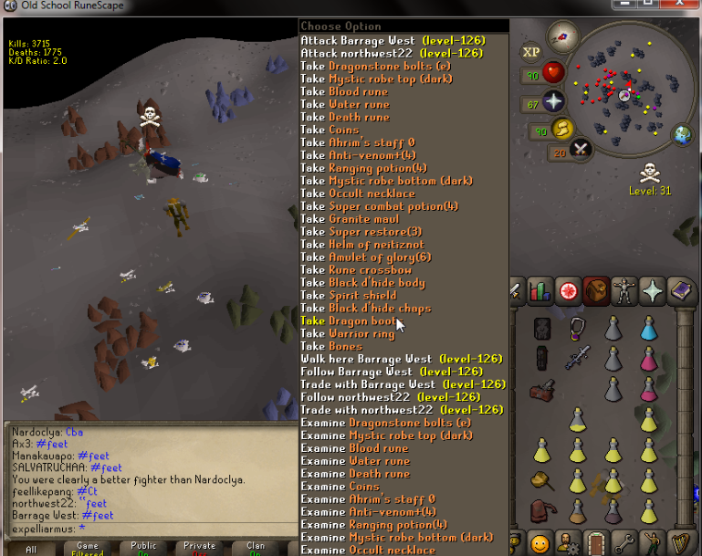 1_wilderness's tweet photo. Decided to group up 10 of the finest goonz and go hit singles, there was quite a few feasts out there for us, thanks for the donations / action guys! untill next time! 😈👻
#CutthroatRS
#SingleUnit
#YeeCunnnnt https://t.co/pp2OmRpSGI