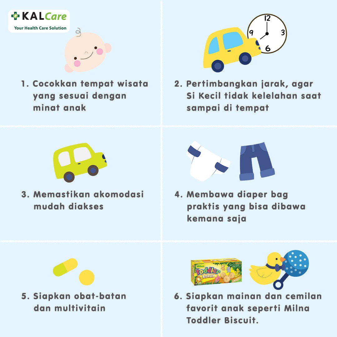 KALCare's tweet image. Pergi berlibur sekeluarga menjadi momen penting untuk menjaga keharmonisan &amp;amp; ikatan dalam keluarga. Tapi jika usia anak masih balita, mengajaknya berlibur butuh persiapan khusus juga. 

Agar liburan tetap lancar &amp;amp; Si Kecil tidak rewel, simak tipsnya, yuk! 😉
#tipsliburan