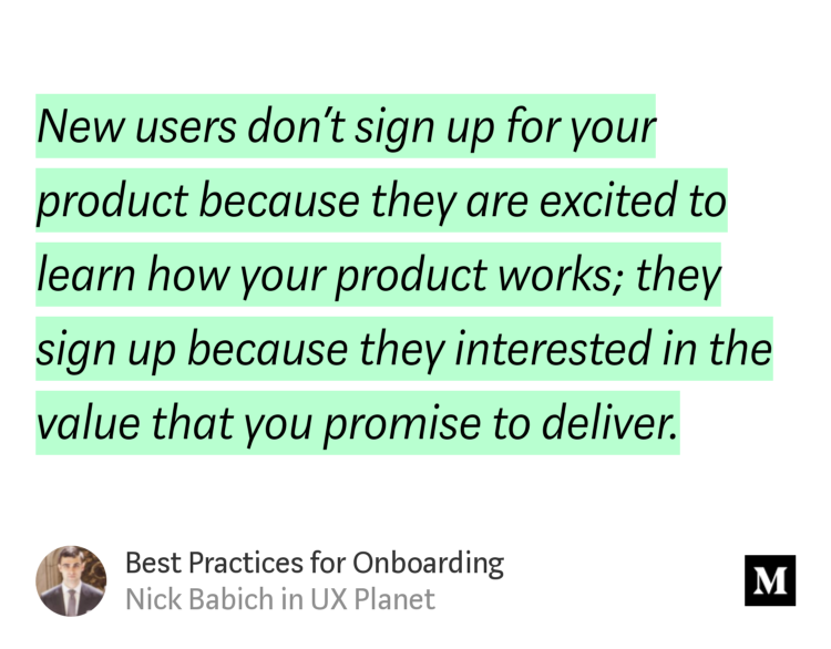 "Best Practices for Onboarding" - <a href="/101babich/">Nick Babich</a> uxplanet.org/best-practices…