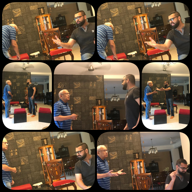 Venture23380738's tweet photo. A Judgement Error, the upcoming play by Ventures. Original script in Bengali, by Shri Nirup Mitra has been translated to English by Susanto Banerjee.  The play is directed by Susanto Banerjee.

Various expressions of Dr Bowrie and Dr Prasenjit Majumder. https://t.co/eIdruLkSJR
