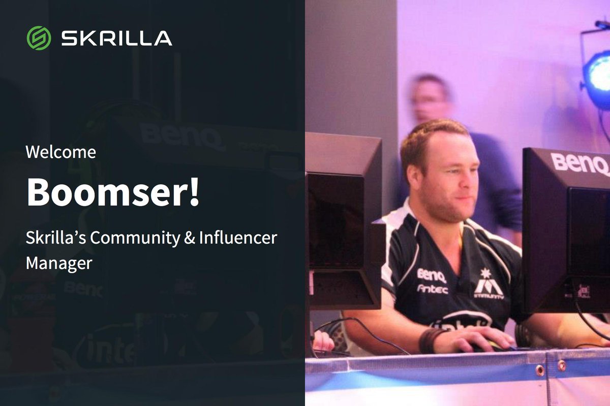 The Skrilla family is happy to welcome <a href="/Scottyboomser/">Scott Bednarski</a> to the team as our Community Manager 

Boomser's knowledge &amp; experience as an esports veteran for 20+ years will help Skrilla build more engagement and community presence within the scene.