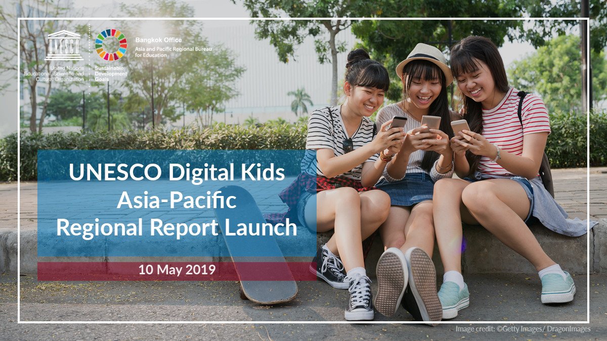 unescobangkok's tweet photo. 📱💻 Technology is changing how children interact with the world. How can we help them to succeed in the digital world?
Find out from the UNESCO #DigitalKids Asia-Pacific Regional Report Launch on 10 May!
Details & registration: https://t.co/kwwO5q5rKY #EdTech #ICTinEd https://t.co/OgNEhC137C