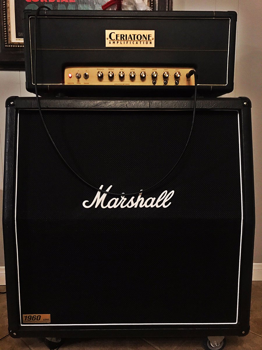 My favorite high-gain head, the <a href="/ceriatone/">ceriatone</a> Yeti-50. Swiss Army knife of heavy tone, thick mids, rich harmonics &amp; Jose-modded-era #Marshall goodness. I’ve had some monsters, and sold ‘em all. Super grateful; blows me away every.time.

#ceriatone #guitarworld #guitarporn #geartalk