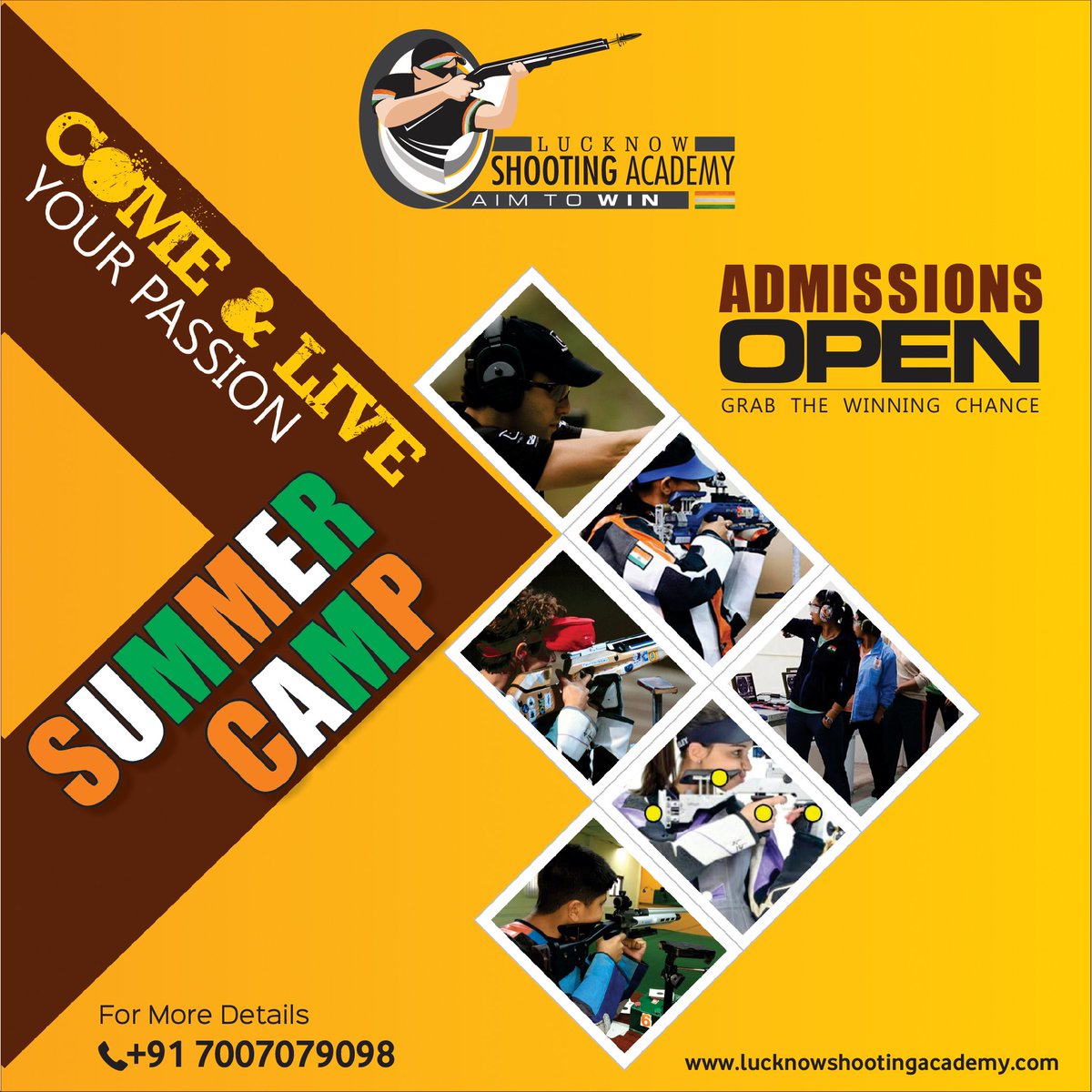 Be sure not to fizzle when the summer starts to sizzle.
Admission Open for Lucknow Shooting Academy 

Learn from International Shooting experts

For more details -
Please Visit: bit.ly/2PvzyNX
Call us: +91 7007079098

#lucknowshootingacademy
