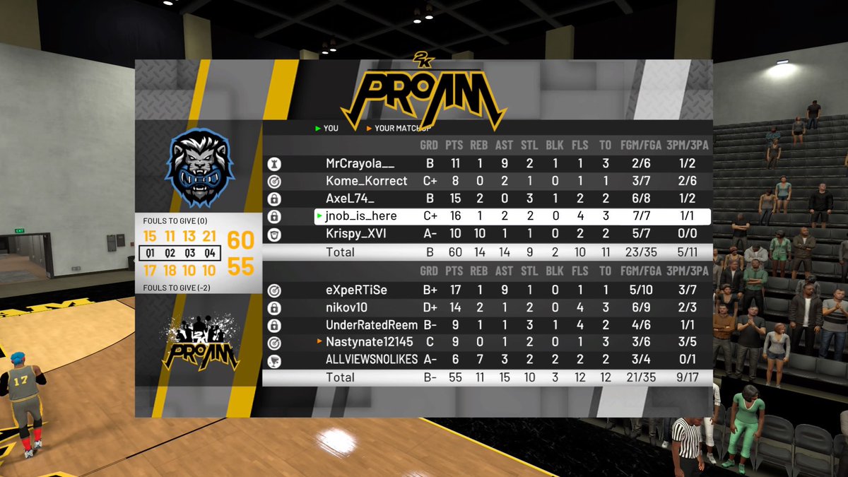 SL2k league matches for <a href="/SL2KProAm/">SL2K</a> . Good wins for <a href="/xNBD2k/">Never Back Down</a> vs team of average men. #nba2k19