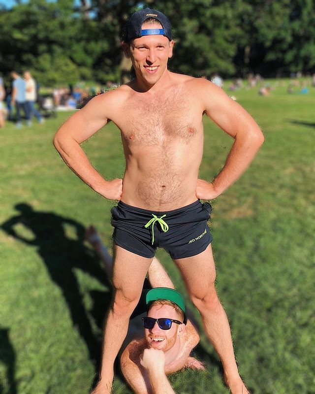 willhutcheson's tweet photo. #happyburfday week to one of the most handsome, kind, and intelligent people I know. #tbt to @jeffinitely_yes and I doing totally original things: like being shirtless in sheep’s meadow.
#throwbackthursday #wakeupsheeple #shirtlessboys #burfdayboy #shif… https://t.co/DTUoTPpdxh https://t.co/tQVqmc0q6t